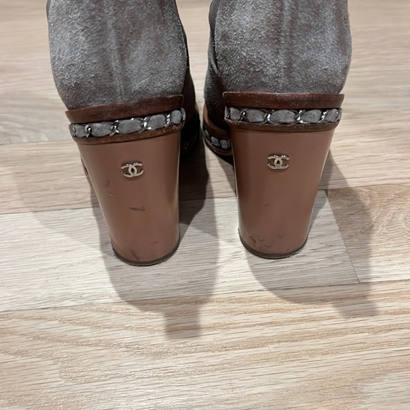 Authentic Chanel size 36.5 suede booties - Picture 7 of 12